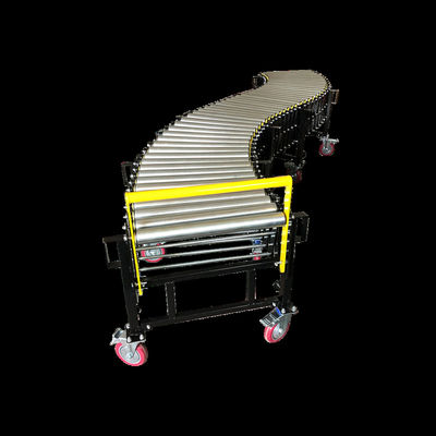 品質  Load 50kg Fireproof Expandable Adjustable Height Flexible Gravity Roller Conveyor 工場