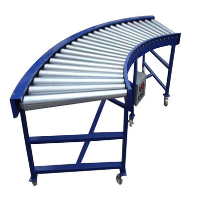 品質  Heat Resistant Automatic Logistics Curved Spinning Roller Conveyor Line 工場